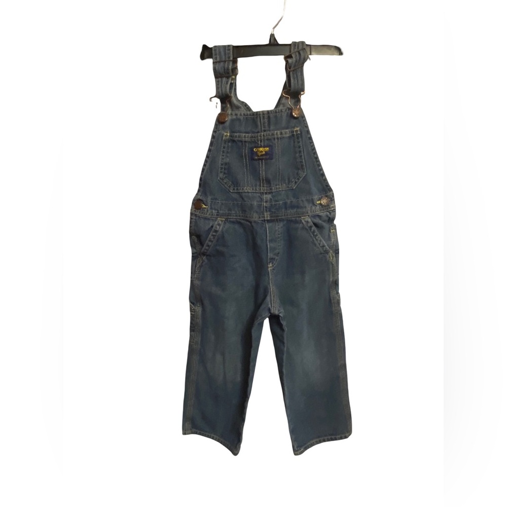OshKosh B'Gosh Toddler‎ Size 3 Denim Jean BIB Overalls Carpenter